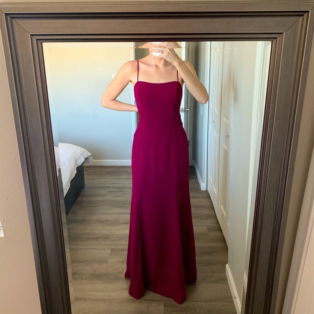 Long chiffon dress